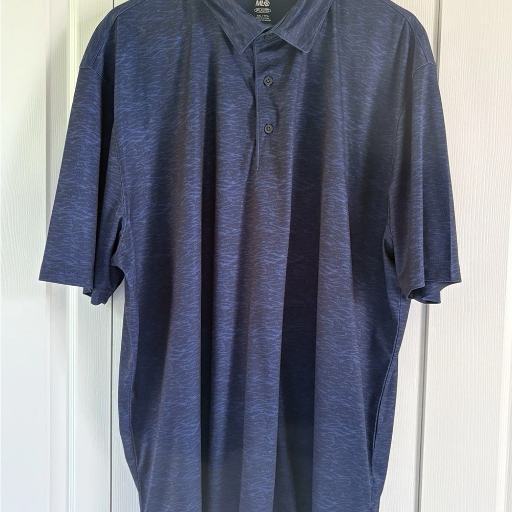 Lot Of 2 -GREG NORMAN - MEN'S BLUE PRINT GOLF POLO SHIRTS- SIZE 2XL - Picture 5 of 7